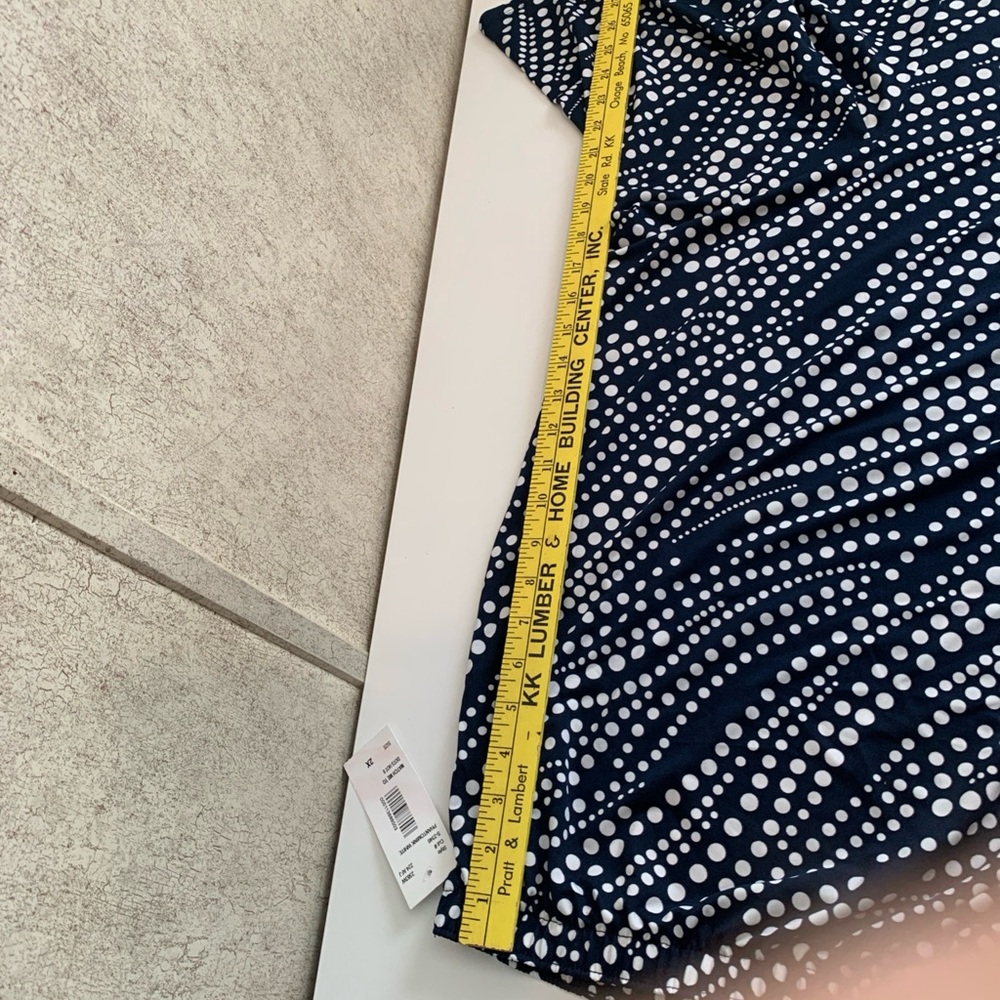 Southern Lady Elegant Navy and White Patterned A-Line Skirt plus 2x NWT - Picture 11 of 11